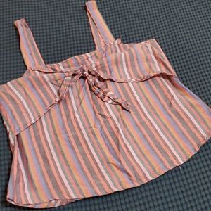 Madewell tie-front tank
